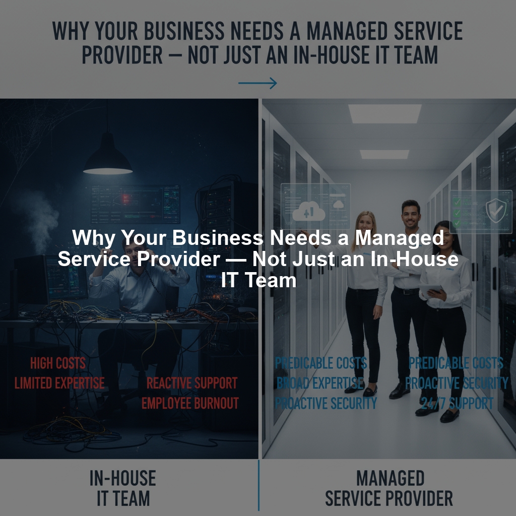 Why Your Business Needs a Managed Service Provider — Not Just an In-House IT Team