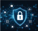 Secure business technology environment representing AI governance, access control and data protection.
